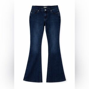 New York & Company Dark Blue Flare Jeans